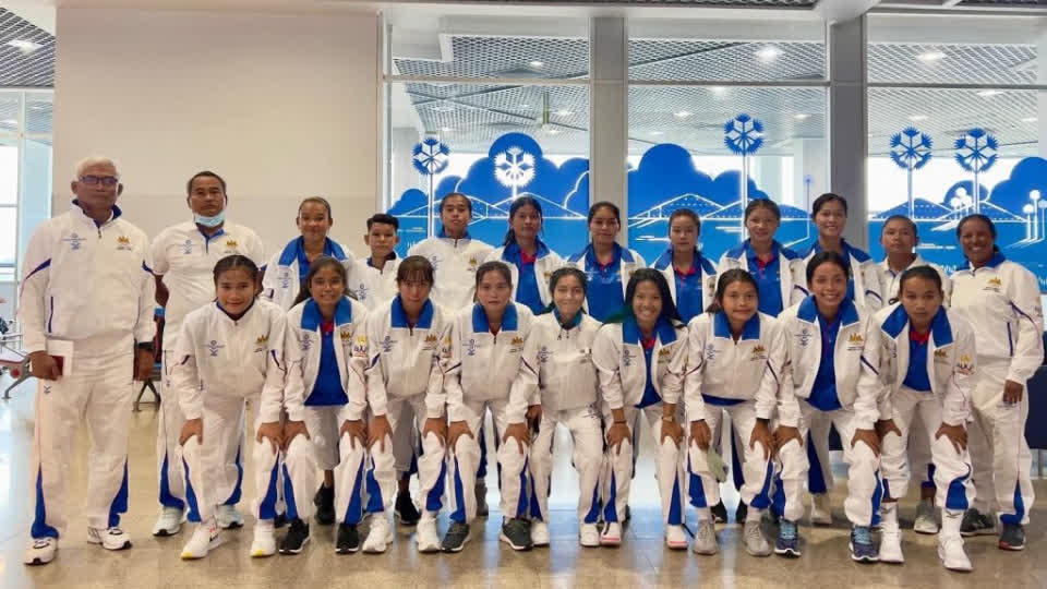 柬埔寨女足今早启程赴菲律宾，参加东盟女足锦标赛！